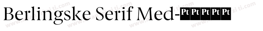 Berlingske Serif Med字体转换